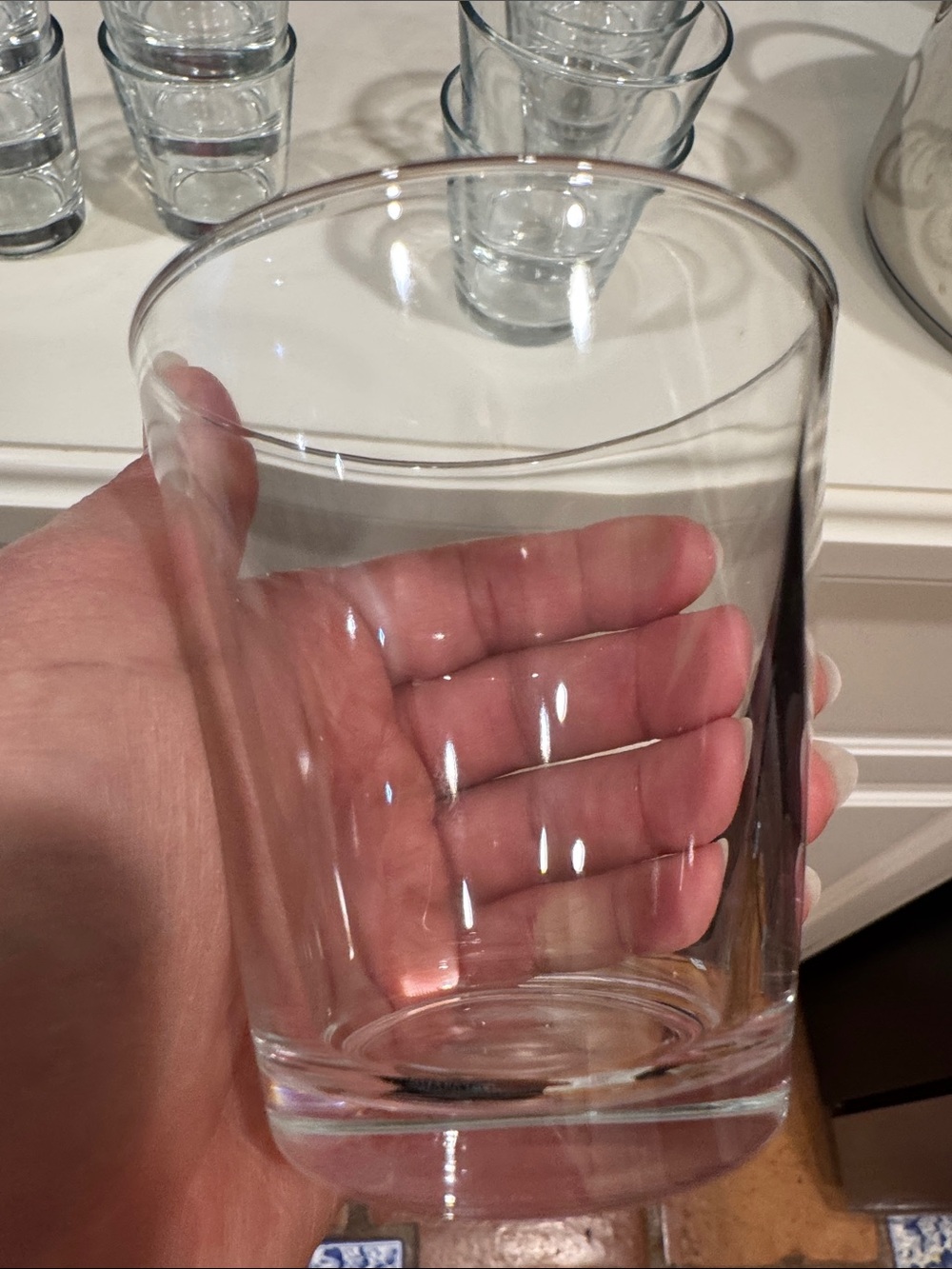 Clear Glass Tumbler - Transparent Drinking Glass Quantity 6